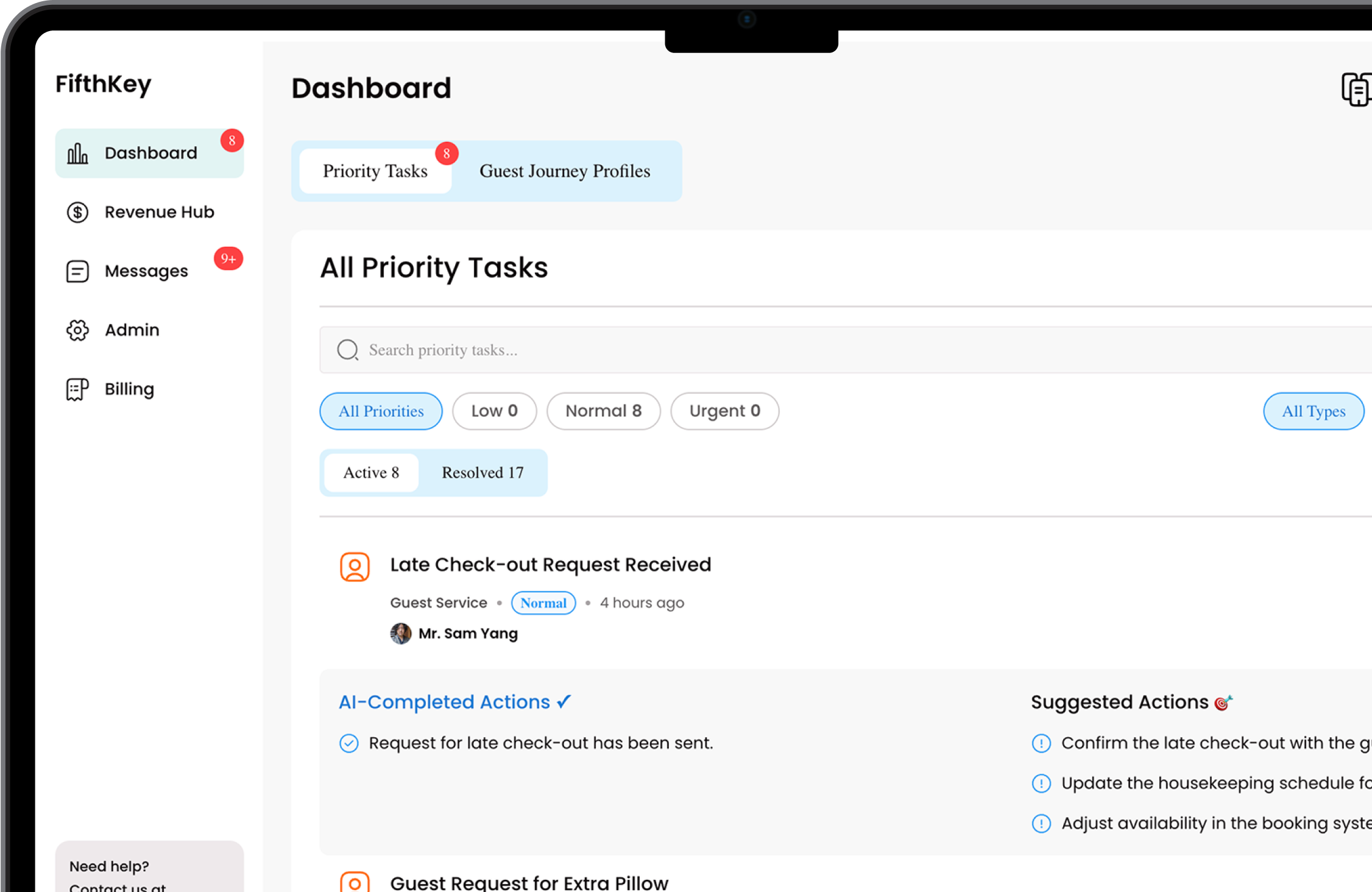 Hotel Management Dashboard